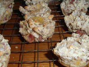 Less golden than the banana ones, but still delicious