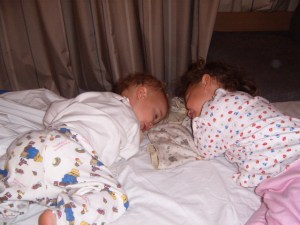 She loves him enough to share her blanket!