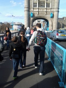 We even managed a trek across Tower Bridge on our travels